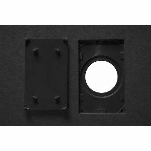 Element odpływu: Brodzik prysznicowy kwadratowy SMC Karbin OMI8080B 80x80x2,6 cm – Czarny