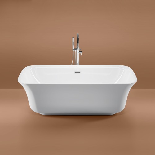 Wanna wolnostojąca akrylowa Karbin - Chrom Przelew 170x75x58 K-SEP19