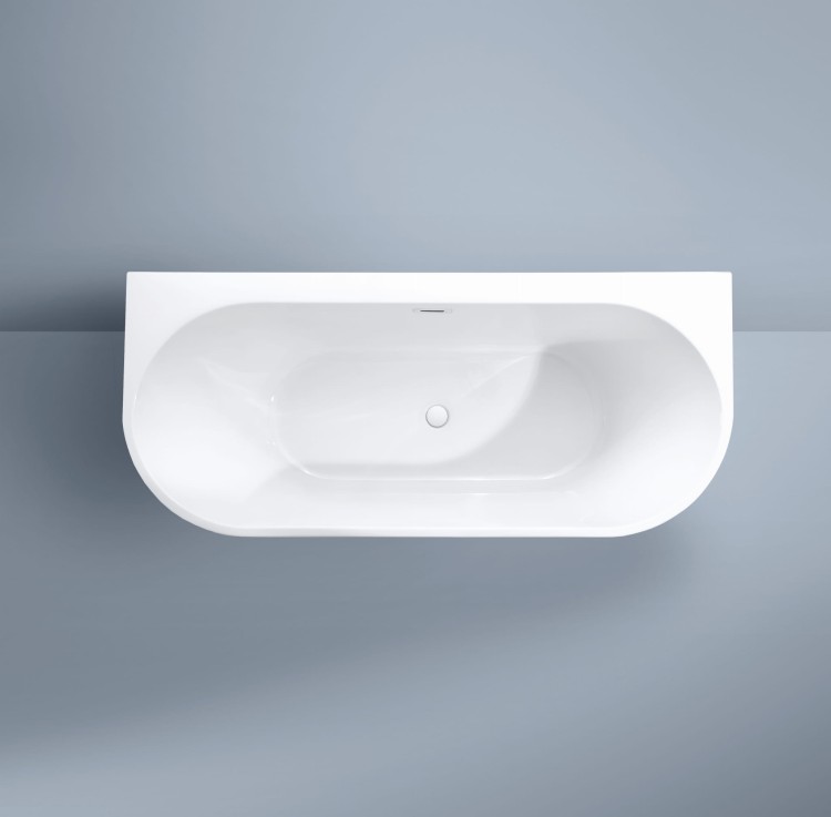 Wanna wolnostojąca przyścienna Karbin - Biały Przelew 160x75x58 K-APR01