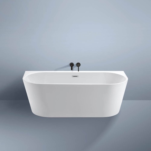 Wanna wolnostojąca przyścienna akrylowa - Chrom Przelew 170x75x58 K-APR03