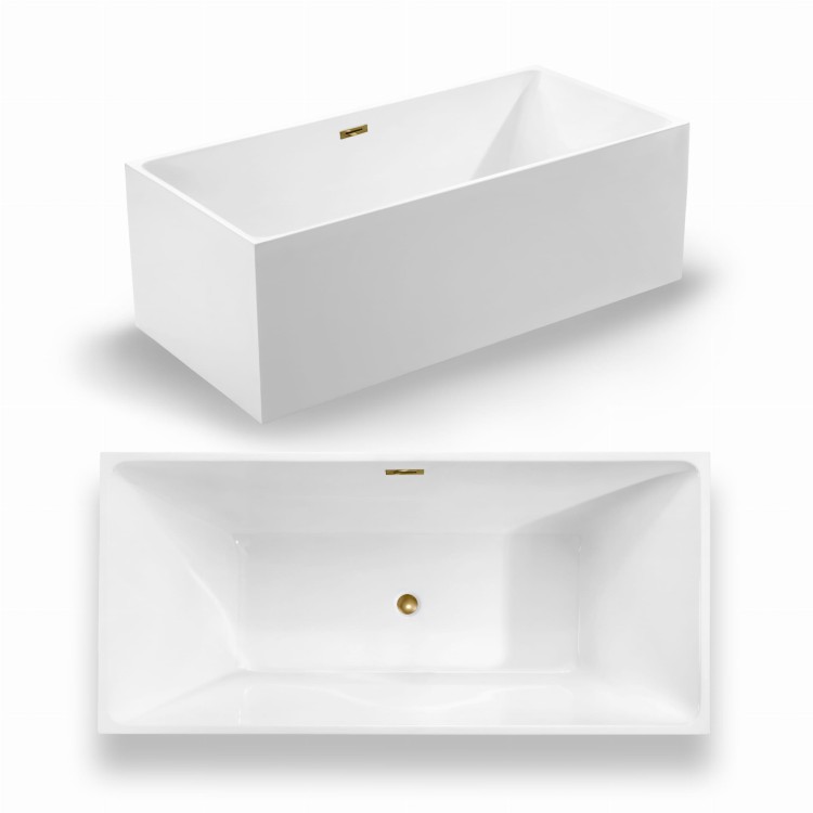 Wanna wolnostojąca akrylowa Karbin - Złoty Przelew 160x75x58 K-SPR04