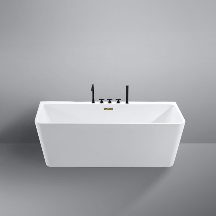 Wanna wolnostojąca przyscienna akrylowa Karbin - Złoty Przelew 160x75x58 K-WIN02