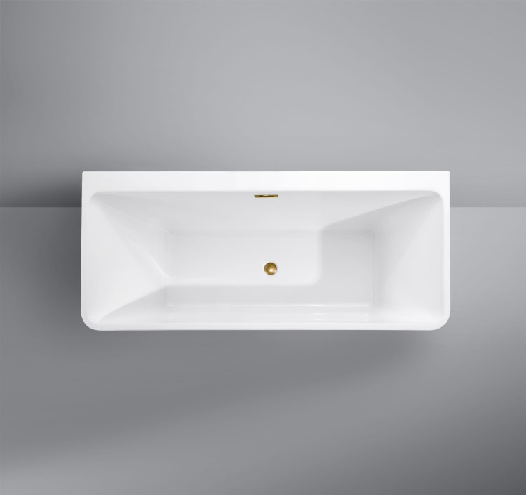 Wanna wolnostojąca przyscienna akrylowa Karbin - Złoty Przelew 160x75x58 K-WIN02