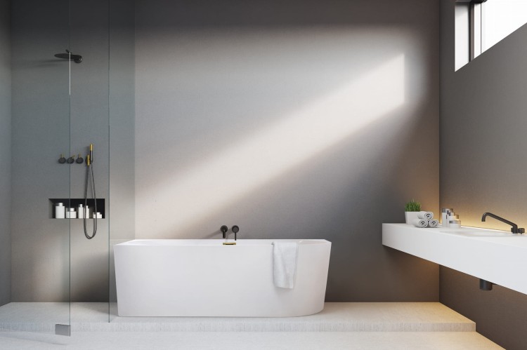 Wanna wolnostojąca narożna przyścienna Lewa - Złoty Przelew 170x80x58 K-JUN10