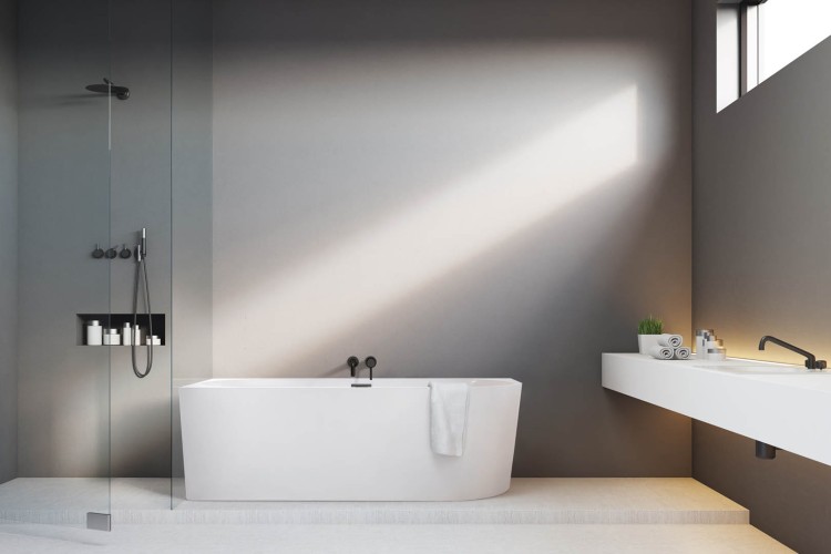 Wanna wolnostojąca narożna przyścienna Lewa - Chrom Przelew 160x75x58 K-JAN07