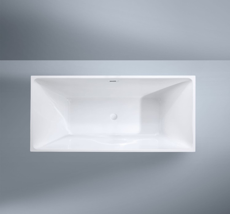 Wanna wolnostojąca akrylowa Karbin - Biały Przelew 160x75x58 K-SPR04