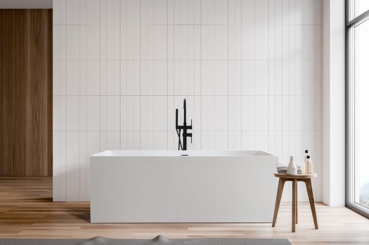 Wanna wolnostojąca akrylowa Karbin - Biały Przelew 160x75x58 K-SPR04