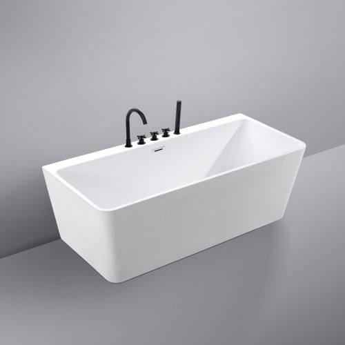 Wanna wolnostojąca przyścienna akrylowa Karbin - Biały Przelew 160x75x58 K-WIN02