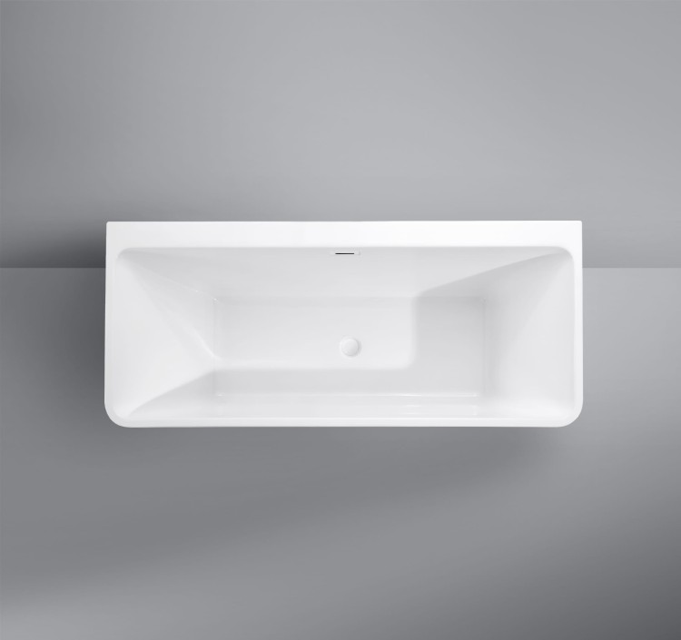 Wanna wolnostojąca przyścienna akrylowa Karbin - Biały Przelew 160x75x58 K-WIN02