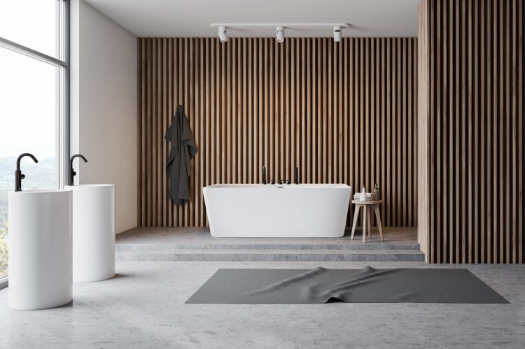 Wanna wolnostojąca przyścienna akrylowa Karbin - Biały Przelew 160x75x58 K-WIN02