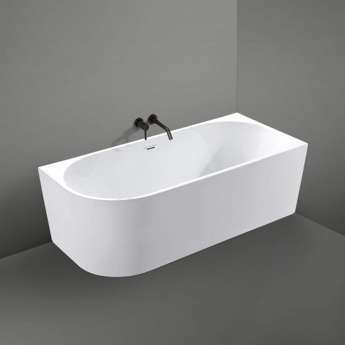 Wanna wolnostojąca narożna przyścienna Prawa - Biały Przelew 140x70x58 K-FEB04