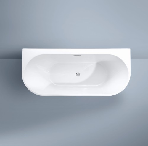 Wanna wolnostojąca przyścienna Karbin - Chrom Przelew 150x75x58 K-APR05