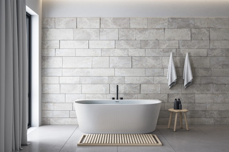 Wanna wolnostojąca przyścienna Karbin - Chrom Przelew 150x75x58 K-APR05