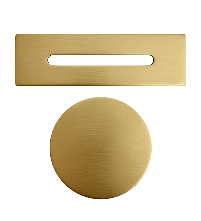 Złoty Szczotkowany kolor korka klik-klak i przelewu