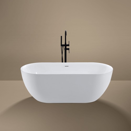 Wanna wolnostojąca akrylowa Karbin - Biały Przelew 170x75x58 K-AUT08