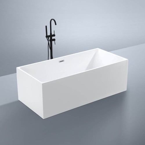 Wanna wolnostojąca akrylowa Karbin - Chrom Przelew 160x75x58 K-SPR04