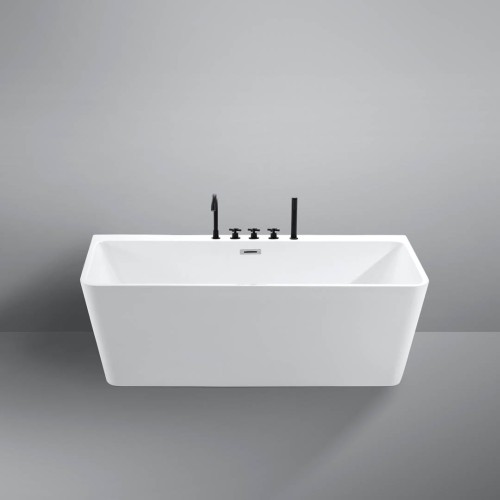 Wanna wolnostojąca przyścienna Karbin - Chrom Przelew 160x75x58 K-WIN02