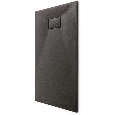 Brodzik prysznicowy prostokątny SMC Karbin OMI14080B 140x80x2,6 cm – Czarny